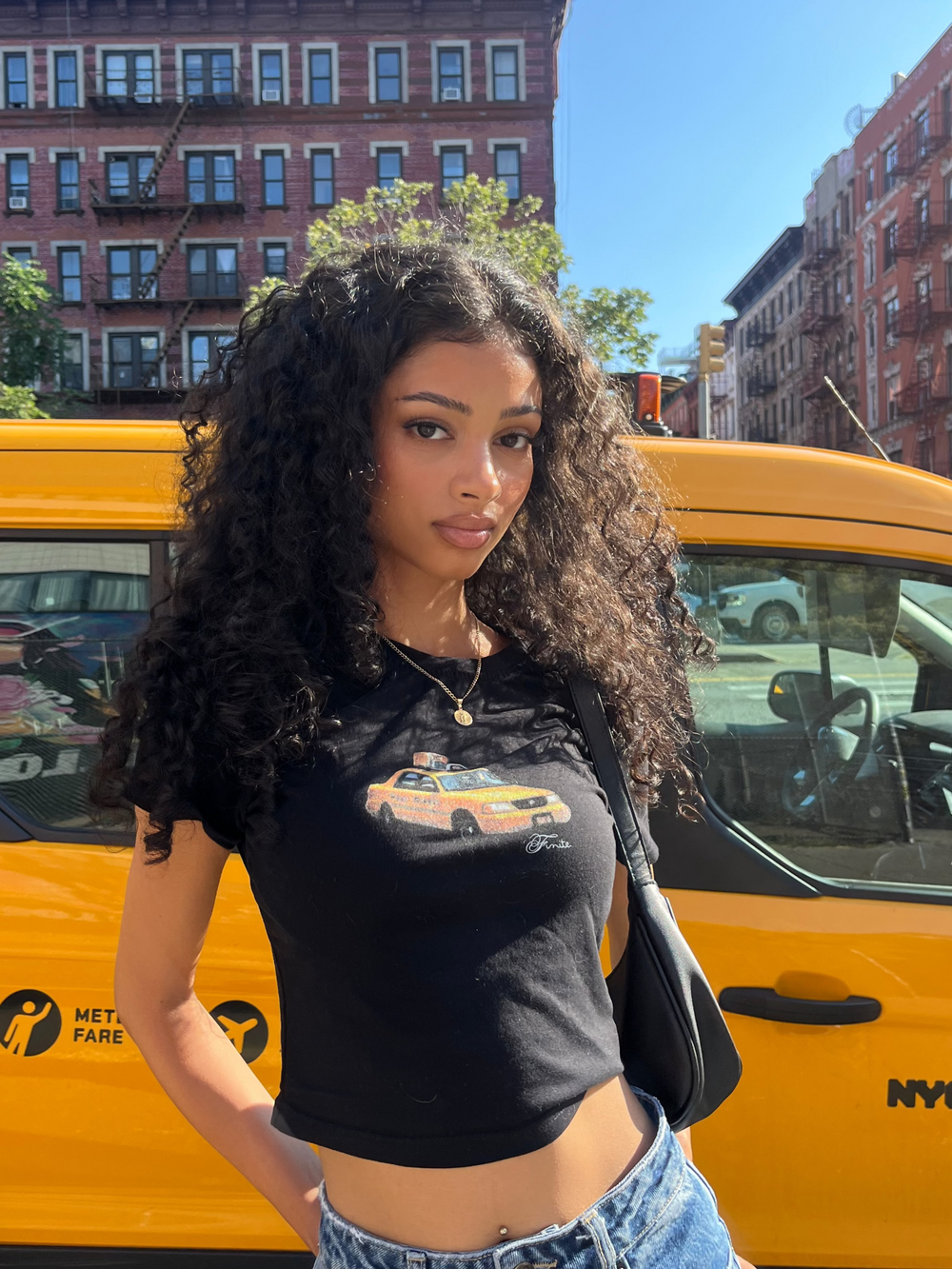 "Cab's Here" Crop Top
